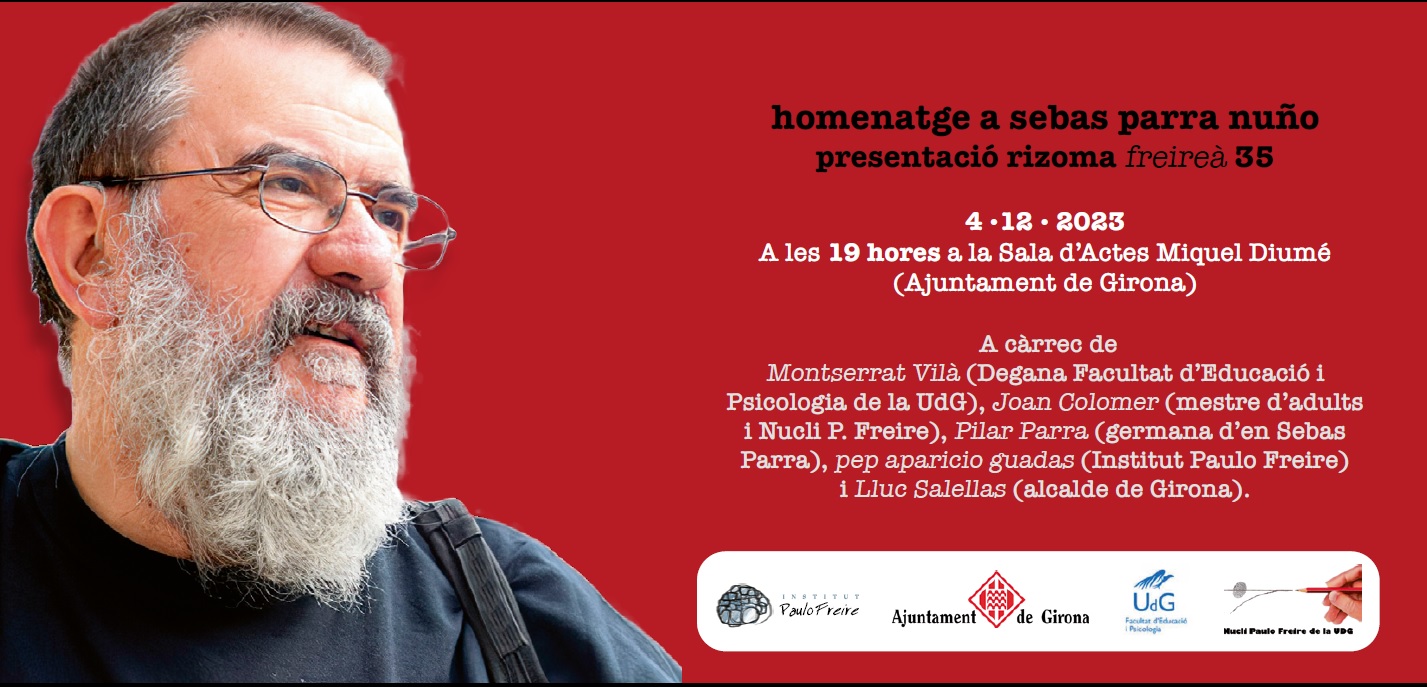 Presentació del Rizoma freireà núm. 35 en homenatge a Sebas Parra