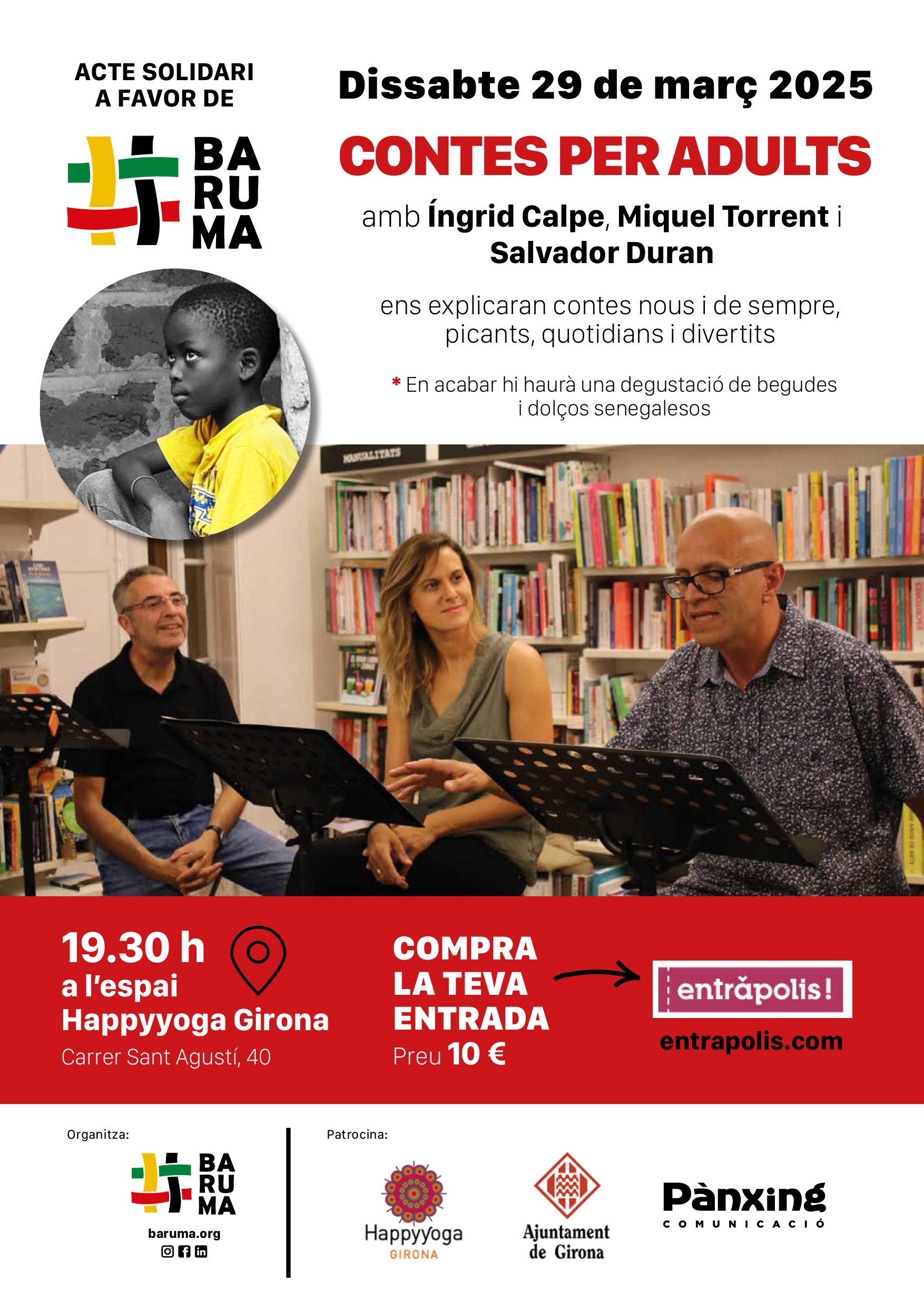 Contes per adults en solidaritat amb Baruma