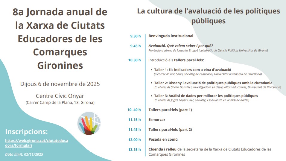 8a Jornada anual de la Xarxa de Ciutats Educadores de les Comarques Gironines