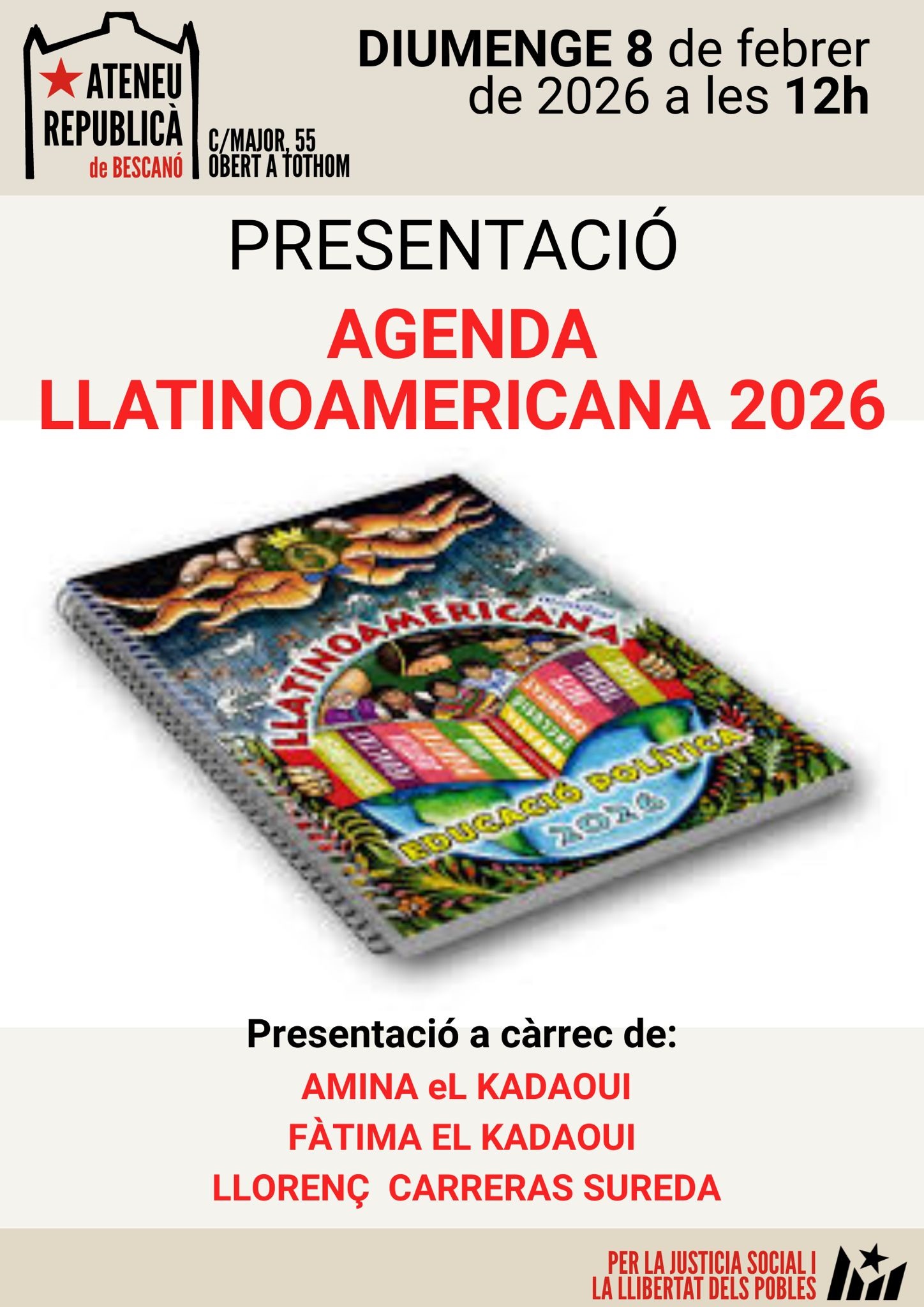 Presentació de l’Agenda Llatinoamericana 2026