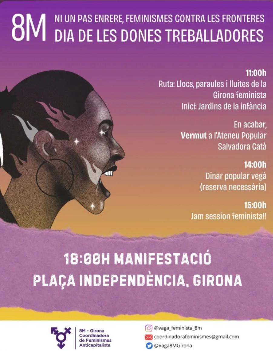 Jornada 8M: Ni un pas enrere, feminismes contra les froneteres