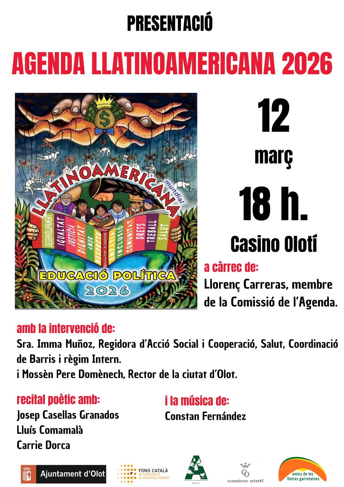 Presentació de l’Agenda Llatinoamericana 2026