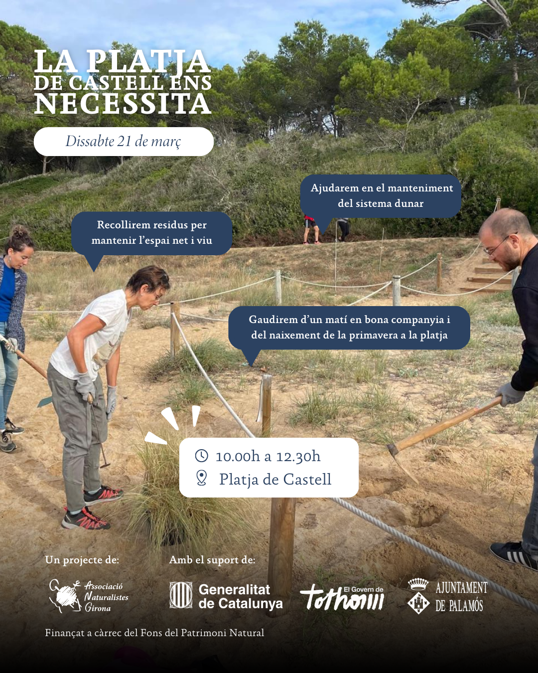 La platja de Castell ens necessita