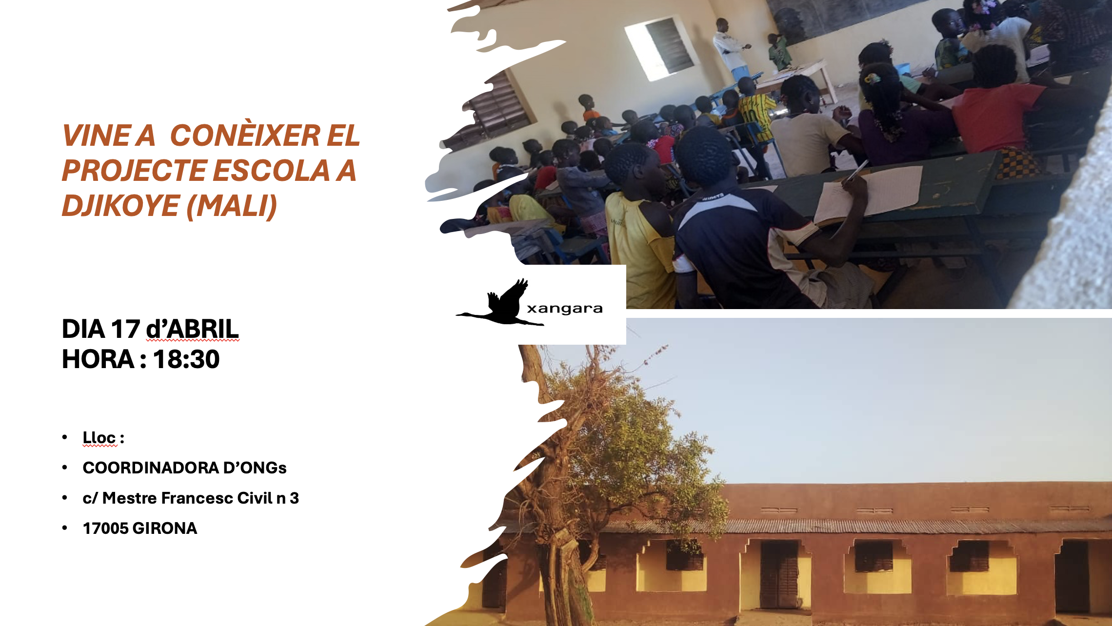 Xangara presenta el projecte Escola a Djikoye