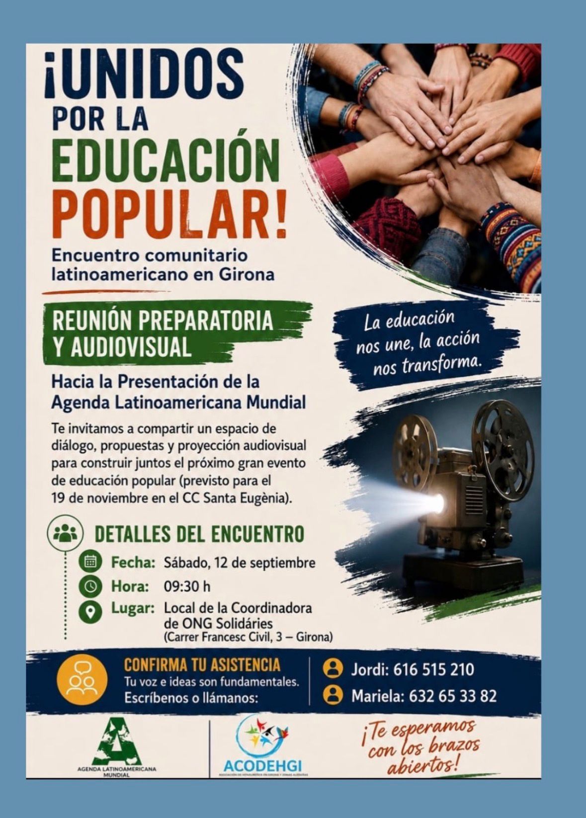 Reunió preparatòria i audiovisual de l'Agenda Llationamericana