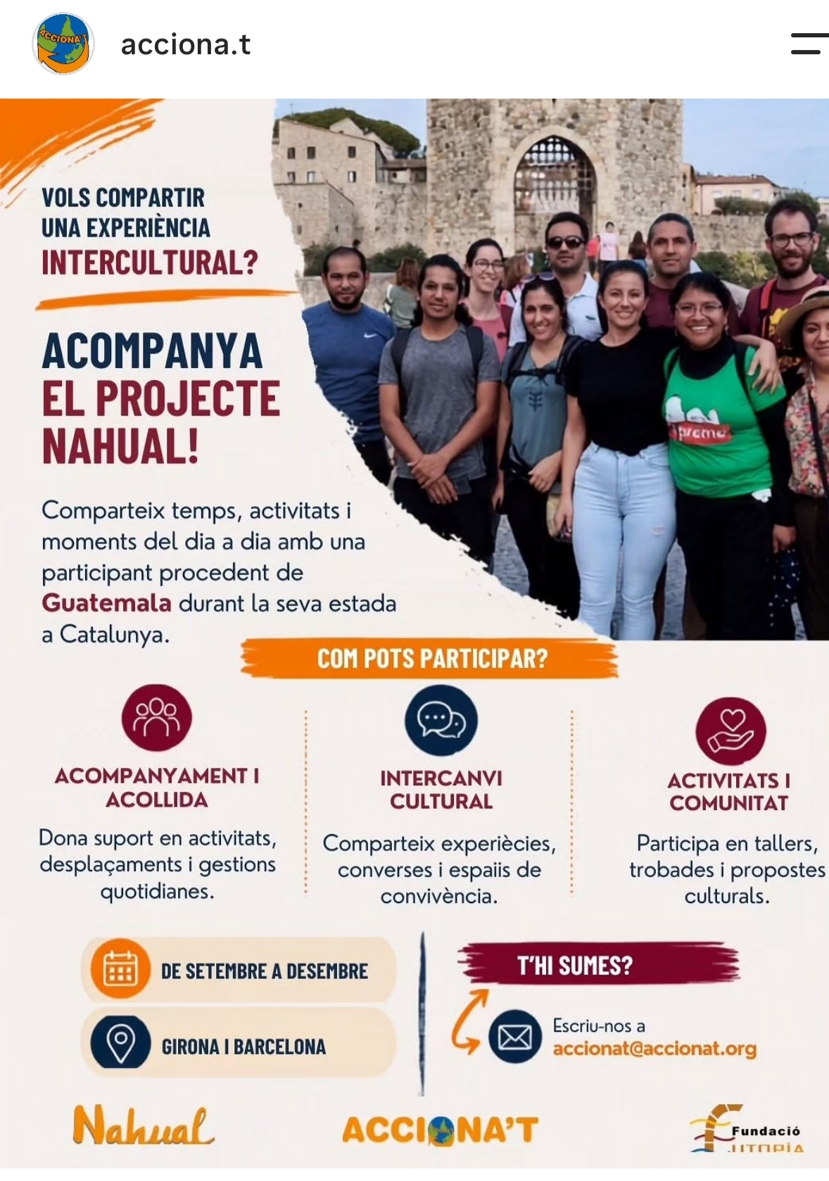 Acompanya el projecte Nahual