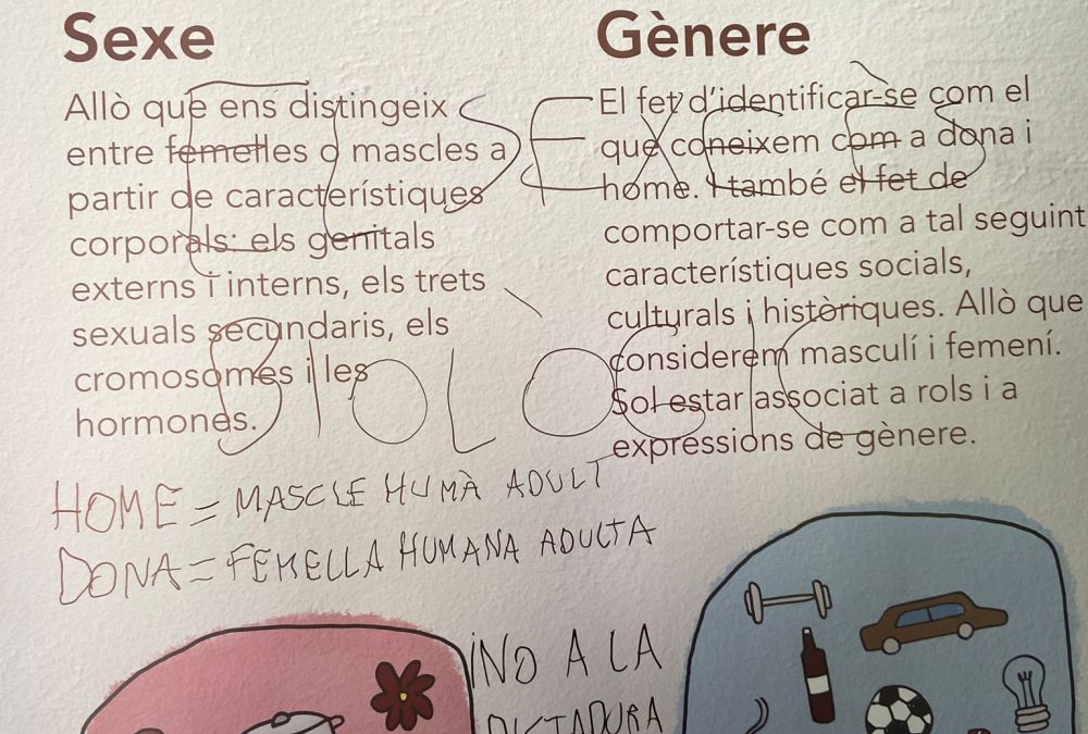 Lamentem l'atac discriminatori a l'exposició dones, violències i gènere