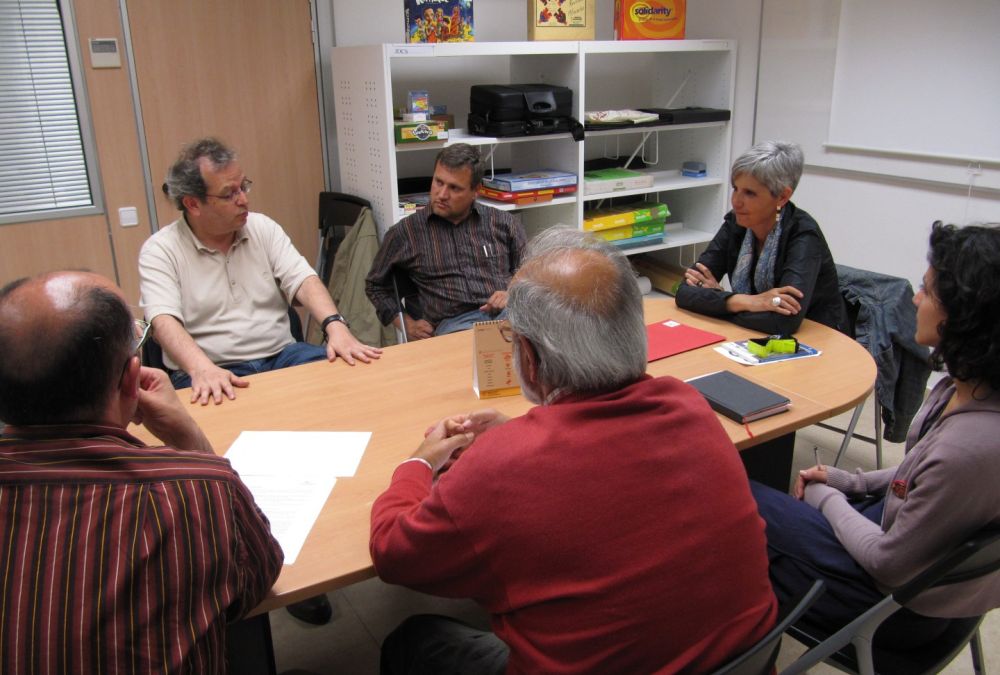 Visita a la Coordinadora, amb Joan Olòriz
