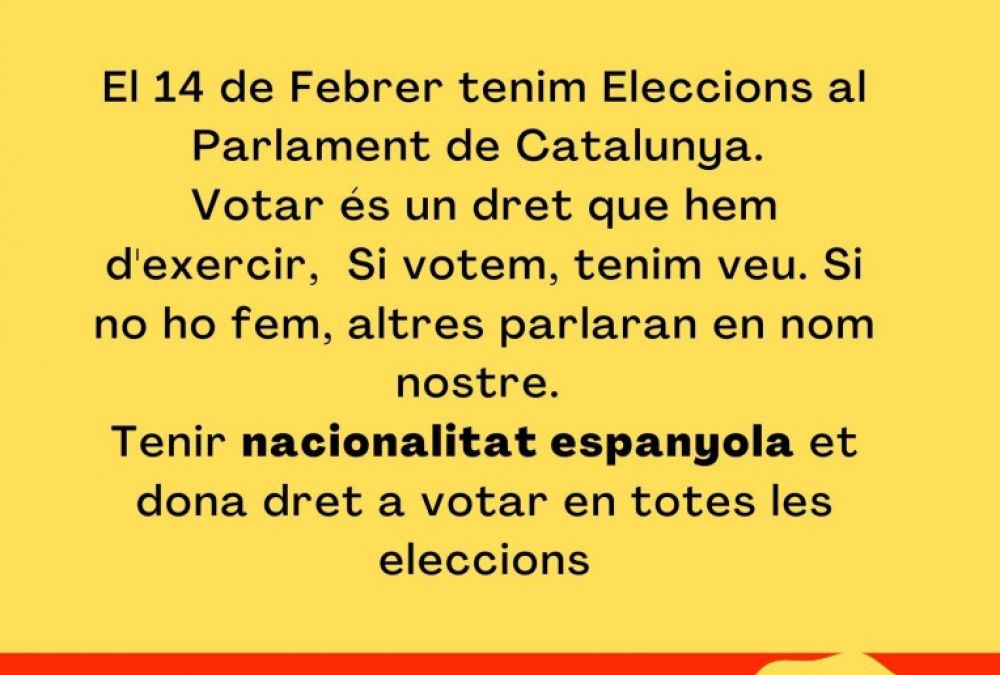 El dret a vot a les eleccions del 2021 pel Parlament de Catalunya