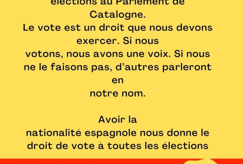 El dret a vot a les eleccions del 2021 pel Parlament de Catalunya