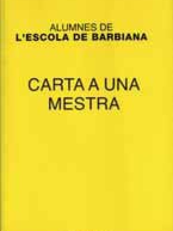 Carta a una Mestra