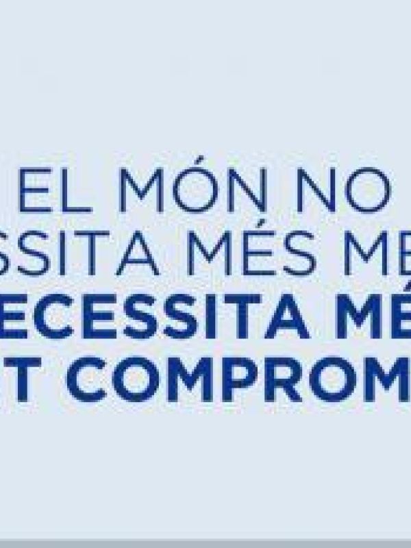 El món no necessita més menjar, necessita més gent compromesa