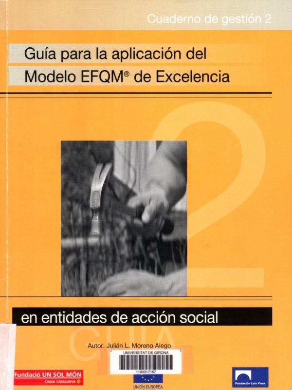 Guía para la aplicación del Modelo EFQM de Excelencia en entidades de acción social / autor: Julián 