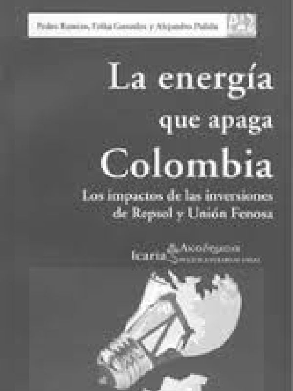 portada del llibre sobre Colombia i els impactes de les extractores