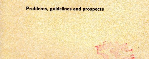 Education and training policies in sub-saharan Africa : problems, guidelines and prospects