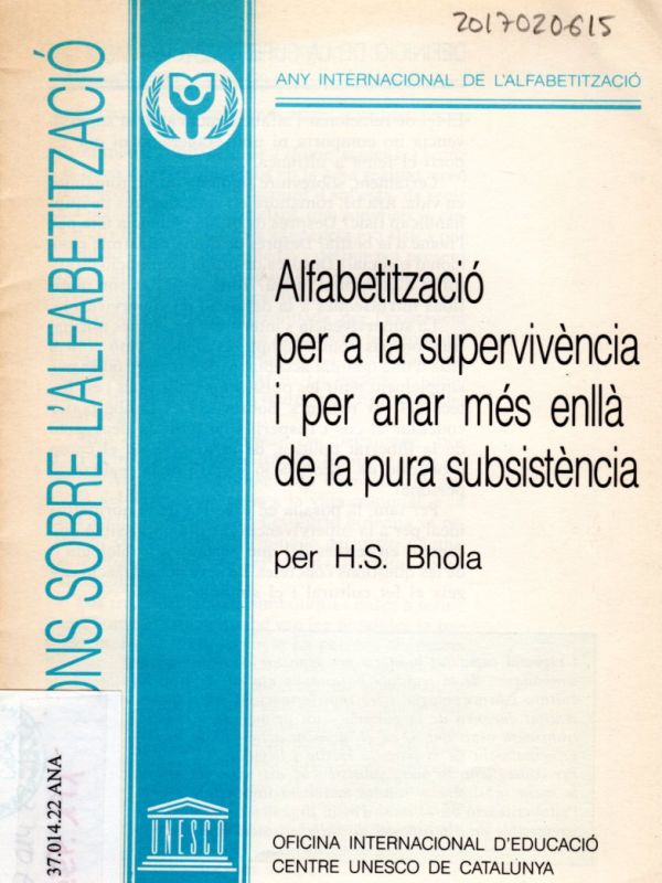 Alfabetització per a la superviivència i per anar més enllà de la pura subsistència