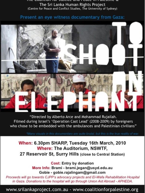 To shoot an elephant : Palestina. Franja de Gaza  (Documental)