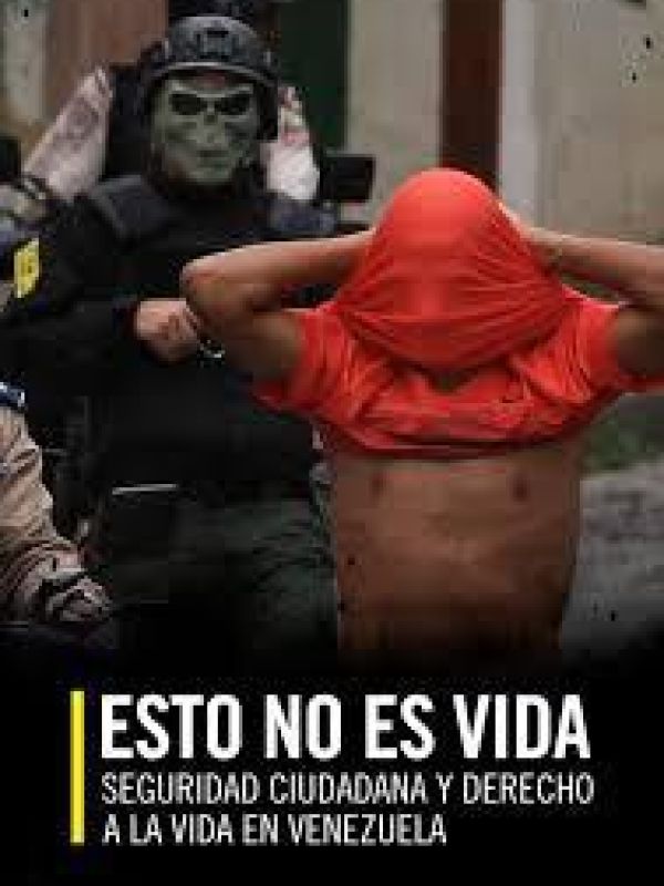 Esto no es vida. Seguridad ciudadana uy derecho a la vida en Venezuela