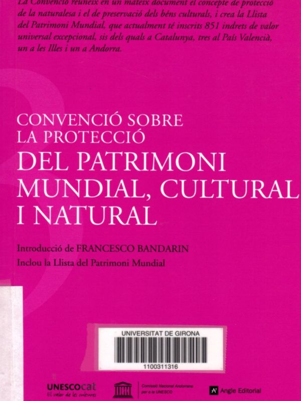 Convenció sobre la protecció del patrimoni mundial, cultural i natural 