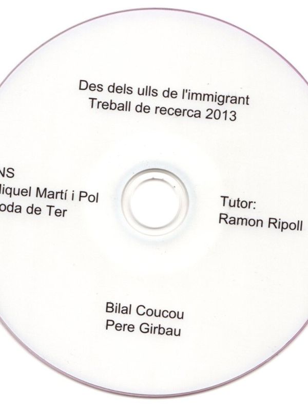 Des dels ulls de l'immigrant : Treball de recerca 2013 