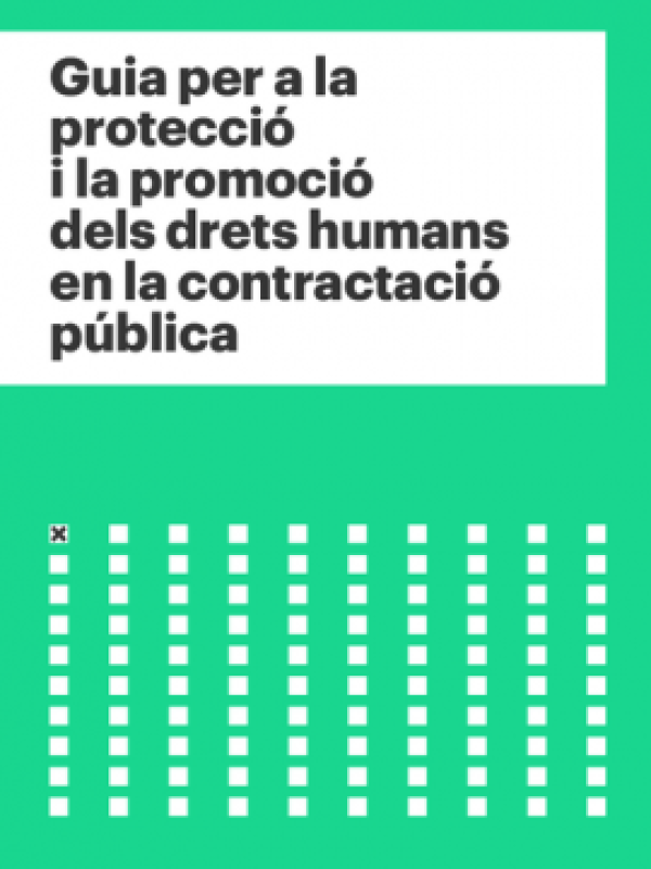 Guia per a la protecció i la promoció dels drets humans en la contractació pública