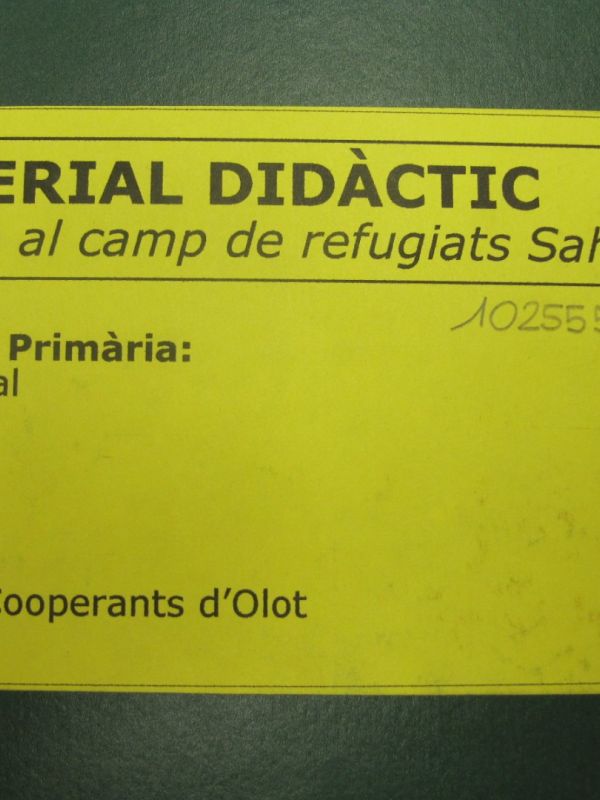 La vida al camp de refugiats sahrauís -primer a quart de primària