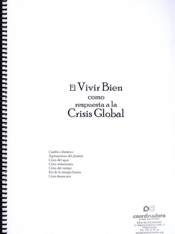 El Vivir Bien como respuesta a la Crisis Global