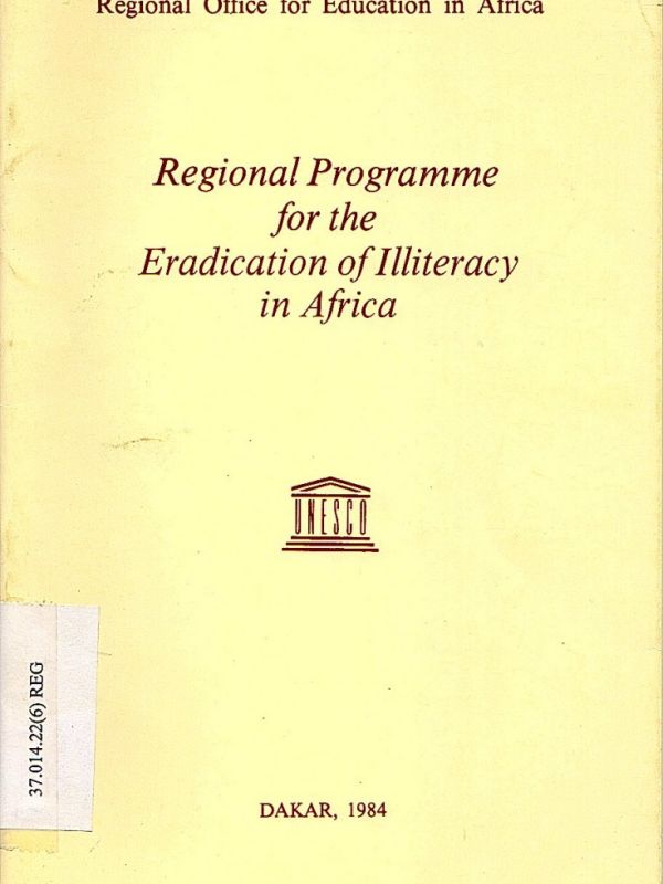 Regional programme for the eradication of illiteracy in Africa