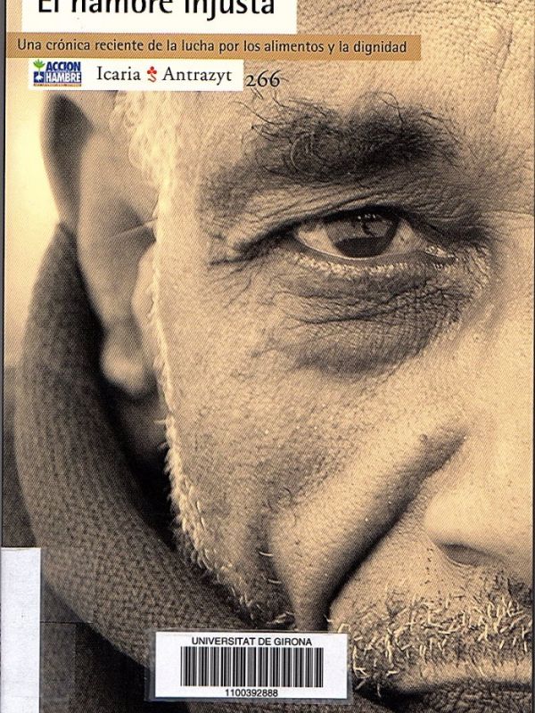 portada del llibre El hambre injusta