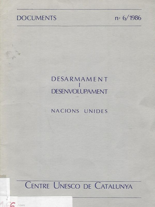 Desarmament i desenvolupament 